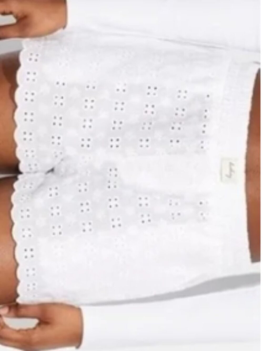 Women's Wild Fable White Eyelet Shorts